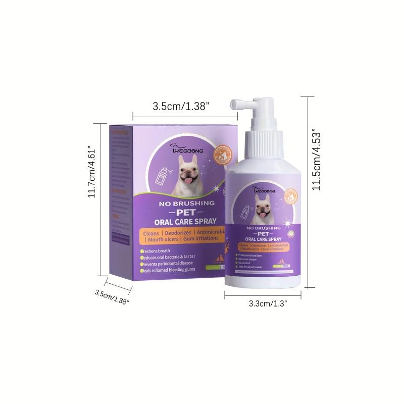 Fresh Breath Teeth Cleaning Spray for Dogs and Cats