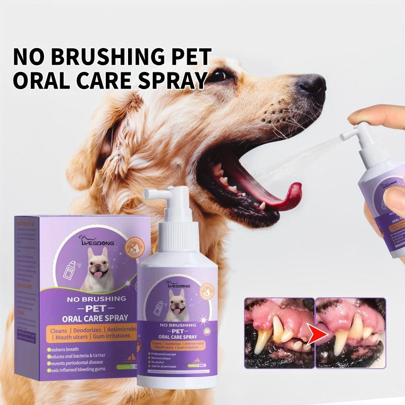 Fresh Breath Teeth Cleaning Spray for Dogs and Cats