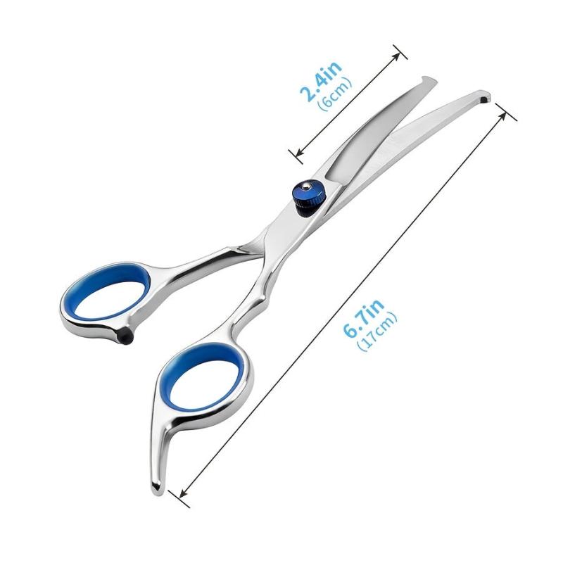 6 Inch Pet Grooming Scissors for Thinning & Curving Hair