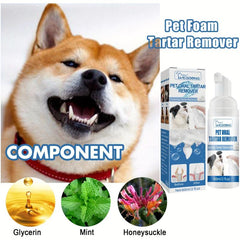 Pet Tartar Remover Foam for Yellow Teeth 60ml