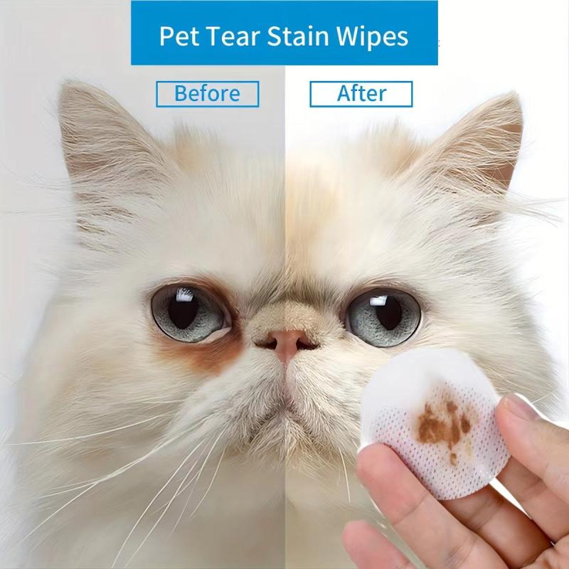 120pcs Pet Eye Wipes Gentle Tear Stain Wipes For Dogs And Cats