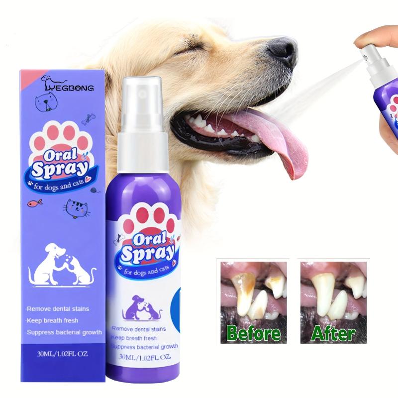 Pet Tooth Cleaning Spray Dogs Cats Bad Breath Oral Care Dental Liquid