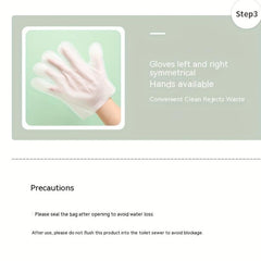 6pcs Pet Cleaning Gloves Wet Wipes for Dog Bathing