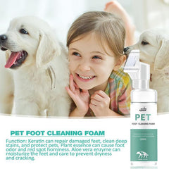 Pet Paw Cleaner Rinse Dog Cleaning Foam With Brush