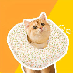 Cartoon Pattern Pet Recovery Collar Soft Cotton for Small Dog Cat