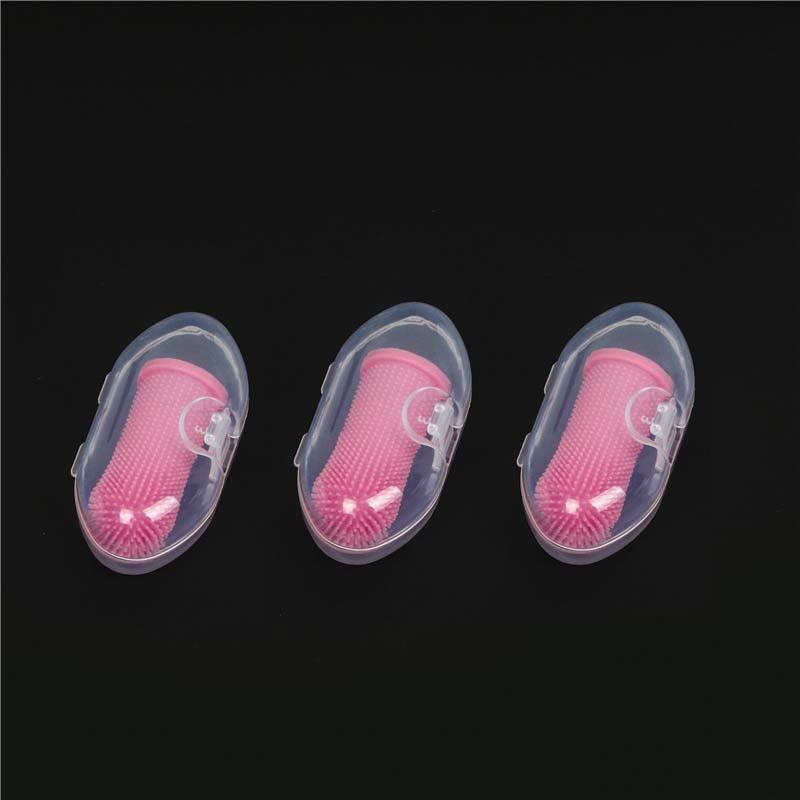 Pet Finger Toothbrushes (6pcs) in Storage Box, Soft Silicone Dog Teeth Cleaning