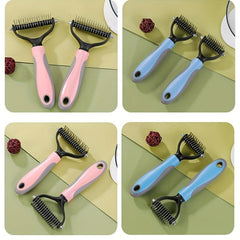 Double Sided Slicker Pet Brush For Shedding Dematting