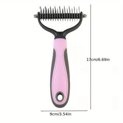 Double Sided Slicker Pet Brush For Shedding Dematting
