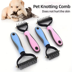 Double Sided Slicker Pet Brush For Shedding Dematting