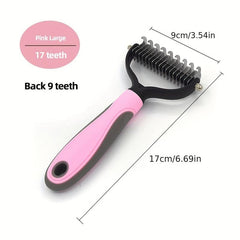 Double Sided Slicker Pet Brush For Shedding Dematting