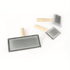 Professional Pet Grooming Brush for Dogs - Wooden Handle