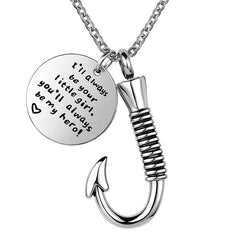 Fish Hook Cremation Urn Necklace - Remember A Loved One