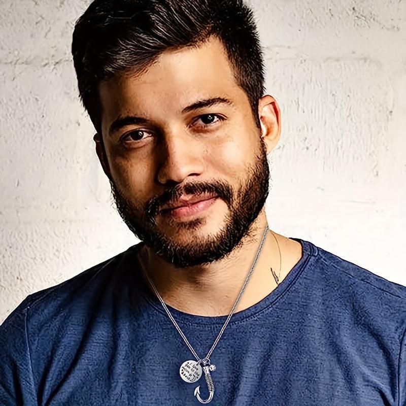 Fish Hook Cremation Urn Necklace - Remember A Loved One