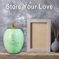 Ceramic Pet Urn Dog Ashes Container Memorial Cremation Urns Cats Ashes Keepsake