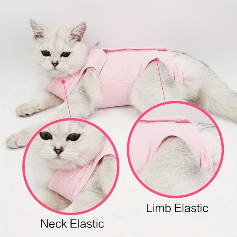 Cat Recovery Suit After Surgery Neuter Onesie Costume for Abdominal Wounds