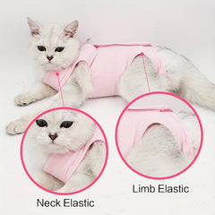 Cat Recovery Suit After Surgery Neuter Onesie Costume for Abdominal Wounds