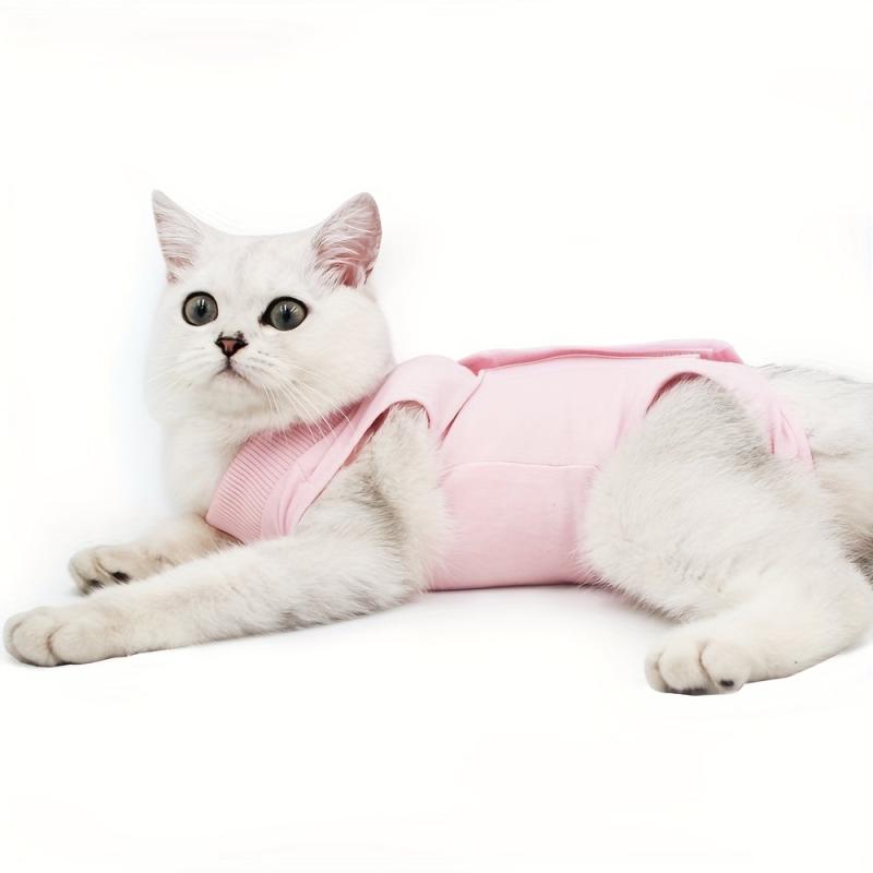 Cat Recovery Suit After Surgery Neuter Onesie Costume for Abdominal Wounds
