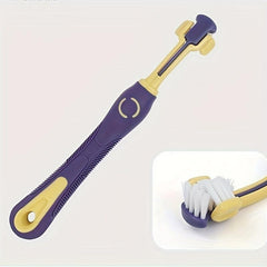 Three Head Pet Toothbrush Dog Cat Oral Cleaning Supplies