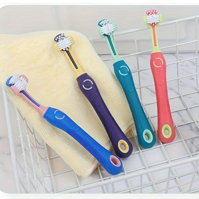 Three Head Pet Toothbrush Dog Cat Oral Cleaning Supplies