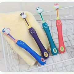 Three Head Pet Toothbrush Dog Cat Oral Cleaning Supplies