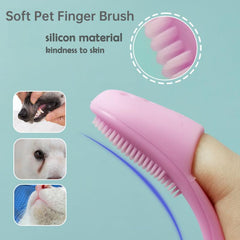 4pcs Silicone Fingertip Pet Toothbrush Dog Cat Oral Care