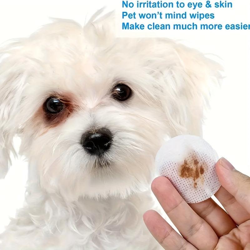 120 Tablets Pet Tear Marks Wipes for Cats and Dogs