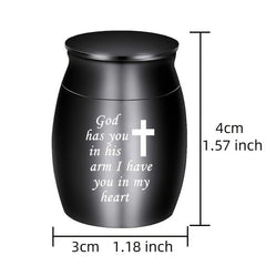 Small Cremation Urn Jar Holder Keepsake For Human Pet Ashes Memorial