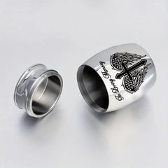 Stainless Steel Pet Urn for Dog or Cat Ashes