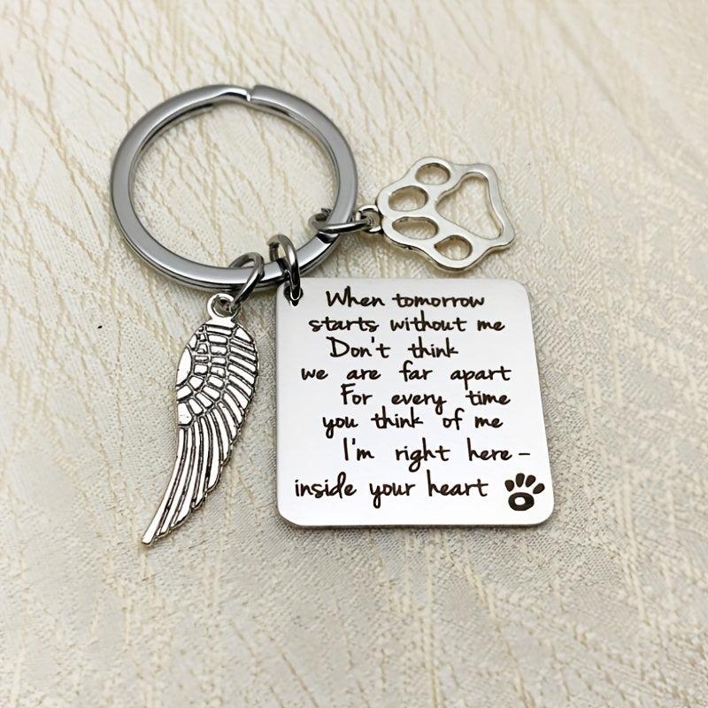 Pet Memorial Keychain Remember Your Beloved Pet Always