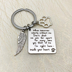 Pet Memorial Keychain Remember Your Beloved Pet Always