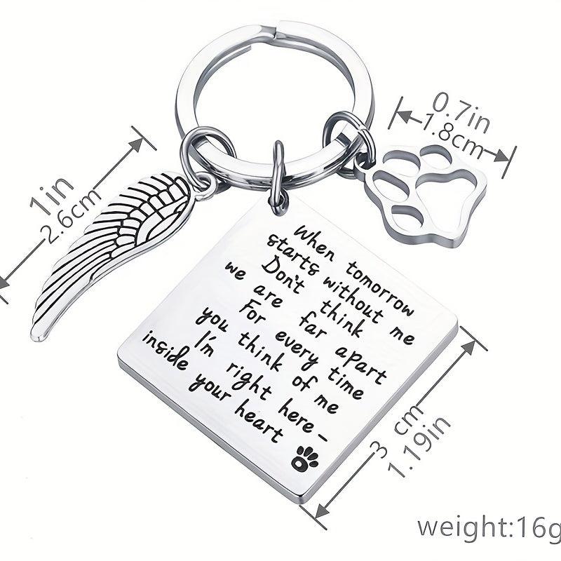 Pet Memorial Keychain Remember Your Beloved Pet Always