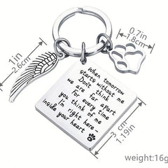 Pet Memorial Keychain Remember Your Beloved Pet Always