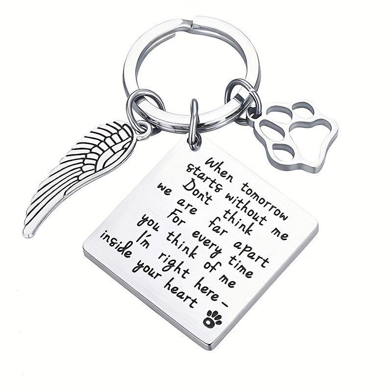 Pet Memorial Keychain Remember Your Beloved Pet Always