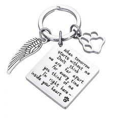 Pet Memorial Keychain Remember Your Beloved Pet Always