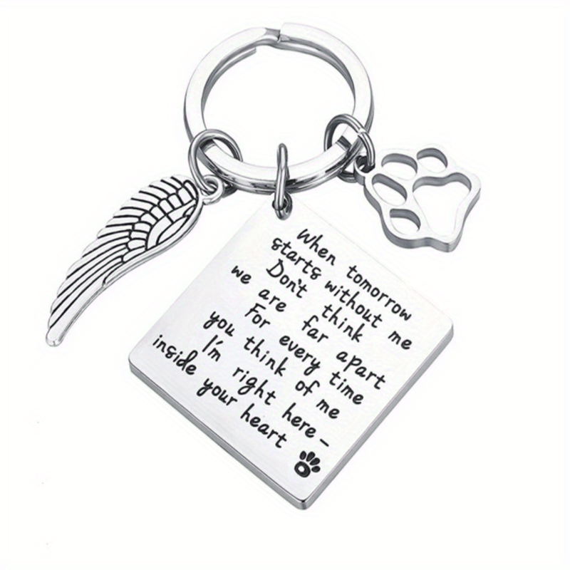 Pet Memorial Keychain Remember Your Beloved Pet Always