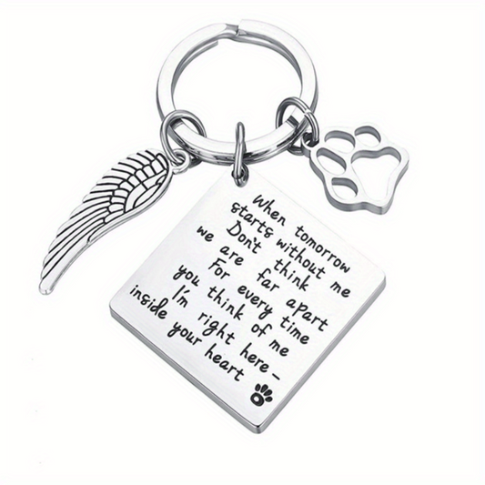 Pet Memorial Keychain Remember Your Beloved Pet Always