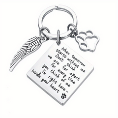Pet Memorial Keychain Remember Your Beloved Pet Always