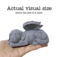 Angel Wings Cat Memorial Statue for Remembrance and Comfort