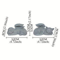 Angel Wings Cat Memorial Statue for Remembrance and Comfort