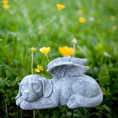 Angel Wings Cat Memorial Statue for Remembrance and Comfort