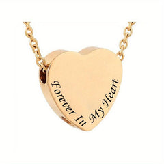 Heart Cremation Necklace Urn Men Women