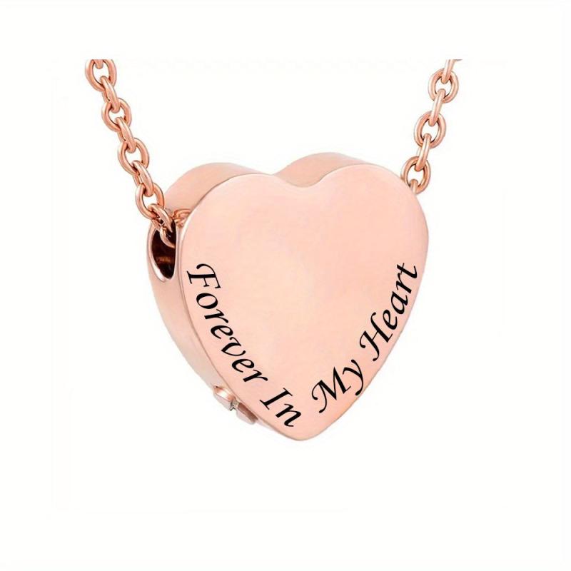 Heart Cremation Necklace Urn Men Women