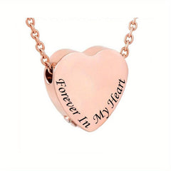Heart Cremation Necklace Urn Men Women