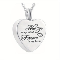 Heart Pendant Cremation Urn Necklace for Cats and Dogs