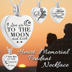 Heart Pendant Cremation Urn Necklace for Cats and Dogs