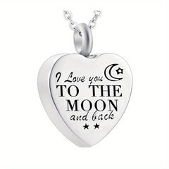 Heart Pendant Cremation Urn Necklace for Cats and Dogs
