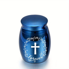 Small Keepsake Urns for Human Pet Ashes Aluminum Alloy Memorial Ashes Holder