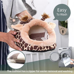 Warm Big Hamster Nest Bed Cube House Habitat Lightweight Durable Portable Mat