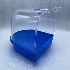 Transparent Birdcage Bathtub for Cockatoos and Parakeets