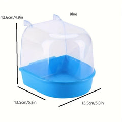 Transparent Birdcage Bathtub for Cockatoos and Parakeets